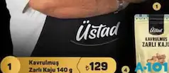ÜSTAD KAVRULMUŞ ZARLI KAJU 140 G ÜSTAD KAVRULMUŞ ZARLI KAJU 140 G